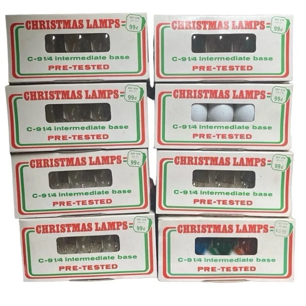 Vintage C-9 1/4 Replacement Bulbs - NEW OLD STOCK